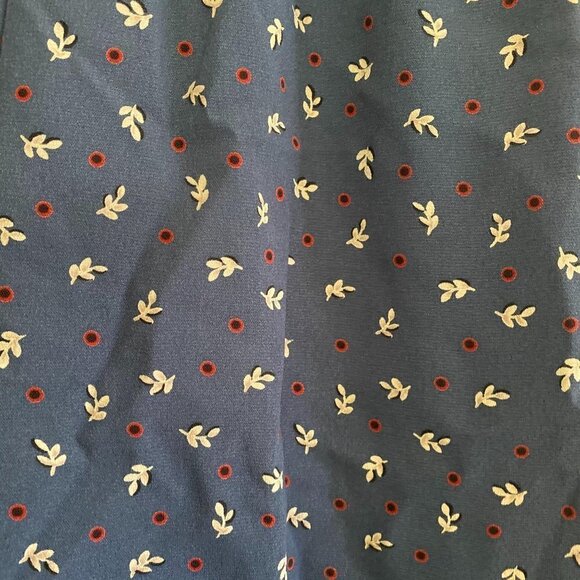 Vintage Caribou Womens Ultra High Rise Stretch Leaf Print Blue Shorts Size Small - Picture 5 of 8